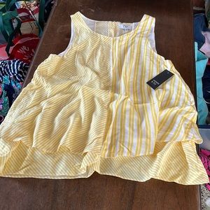 Crown and ivy yellow top